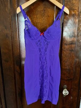 Agent Provocateur purple/red shapewear dress